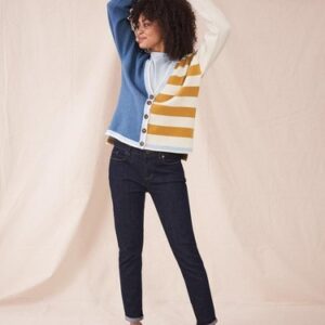 White Stuff Eimear Women’s Reversible Cardigan Ladies Long Sleeve Cotton Sweater