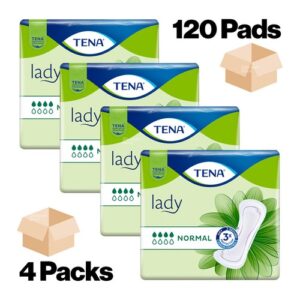 120 Tena Lady NORMAL Incontinence Pads Highly Absorbent Pad for Women 4 x 30