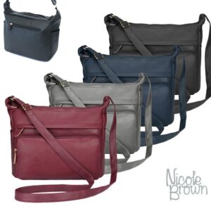 Handbag Ladies Cross Body Messenger Bag Women Shoulder Over Bags Double Zip