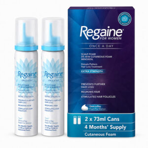 REGAINE for Women Once a Day Scalp Foam, Extra Strength Hair Regrowth Treatment