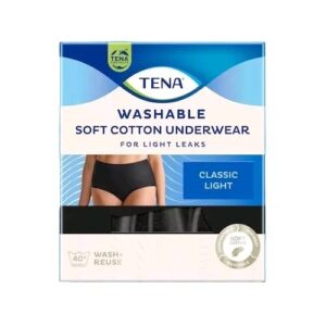 Tena Washable Black Classic Light Women’s Underwear – For Light Leaks – XL