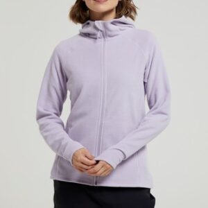 Mountain Warehouse Women’s Full Zip Hooded Fleece Warm Outdoor Ladies Hoodie