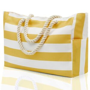 NEW Extra Large Beach Waterproof Bags for Women Tote Bag with Zip Travel Swim UK