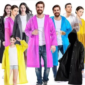 Raincoat Waterproof Poncho Reusable Plastic Adult Camping Festival Rain Coat