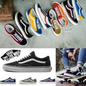UK Unisex Vans Old Skool Skate Shoes Trainer Canvas Sneakers Womens Mens Shoes