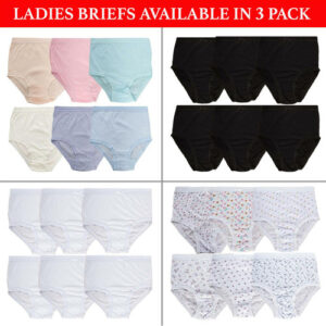 Ladies Briefs Knickers Womens Underwear Full 100% Cotton Comfort Fit Size M-3XL