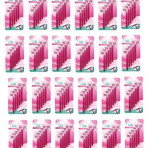 WHOLESALE PACK OF 120 DISPOSABLE RAZORS – 24 PACK OF 5 RAZORS SHAVING FOR WOMEN