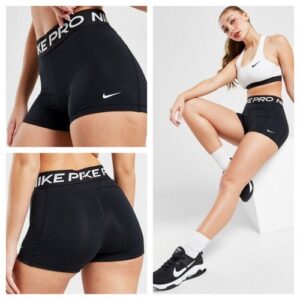 NIKE PRO WOMENS SHORTS SPORTS DRI-FIT 3″ GYM ACTIVEWEAR XS TO XL UK
