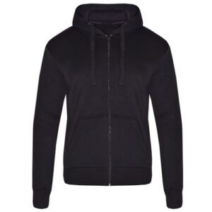 Ladies Womens Plain Zip Up Coloured Fleece Sweatshirt Hoodie Jacket Hooded Top