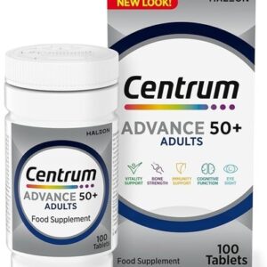 Centrum Advance 50 Plus Multivitamins and Minerals tablet, 100 tablets over 3