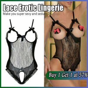 Women’s Sexy-Lingerie Babydoll Sleepwear Underwear Lace Dress G-String Nightwear