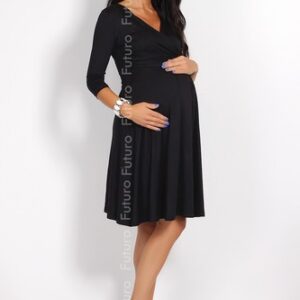 Womens NEW Sensible  Maternity Dress 3/4 Sleeve V-Neck Pregnancy Sizes 8-16 4400