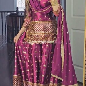 READYMADE PUNJABI SHARARA SUIT PLAZZO SALWAR KAMEEZ SUIT PAKISTANI INDIAN WOMEN