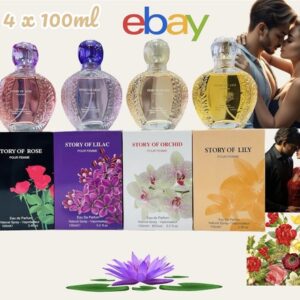 4 X Women’s Ladies Perfume Eau De Parfum Spray Scent Fragrance Gift Set For Her