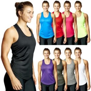 Ladies Fitness Tank Top Running Vest Womens Casual Gym Sleeveless Sports Shirt