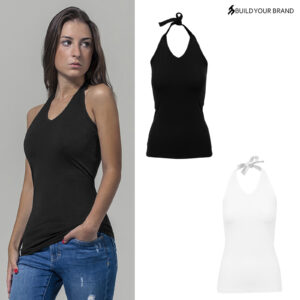 Women’s Neck Holder Shirt BY038 – Ladies plain Cotton Casual fashion Top