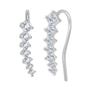 TJC Dangle Earrings for Women Cubic Zirconia CZ.