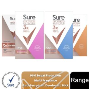 Sure Women Maximum Protection Anti-Perspirant Deodorant Cream, 12 Pack, 45ml