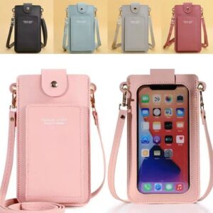 Touch Screen Bag RFID Blocking Wallet Shoulder Strap Phone Purse Women Crossbody