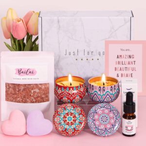 Pamper Gifts for Women Birthday, Unique Pamper Hamper for Women Self Care packa