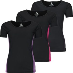 New Ladies Breathable T Shirt Wicking Womens Cool Dry Running Gym Top Sports Tee
