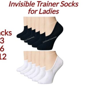 Women Trainer Socks Size 4-7 INVISIBLE Ankle Cotton Sports Comfort lot UK Free