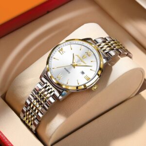 Woman Watches Waterproof Ladies Watch Stainless Steel Women’s Wristwatches +BOX
