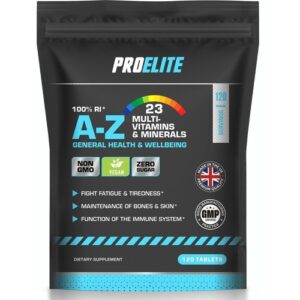 A-Z Multi Vitamins and Minerals for Men Women 120 Tablets – 100% RDA – Vegan UK