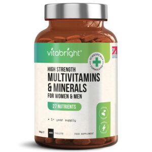 Multivitamins & Minerals A-Z Men & Women 365 Vegan Tablets – 100% NRV One A Day