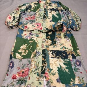 Women’s Alemais linen floral dress square neck halter mid-length dress ladies UK