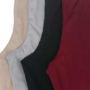 WOMEN LADIES  HIGH WAIST RIBBED LEGGING SIZE 8-26 Made In Uk inside leg 74cm