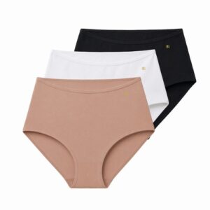 Women High Waist Knicker Briefs Tummy Control Underwear Lace Sexy French Panties