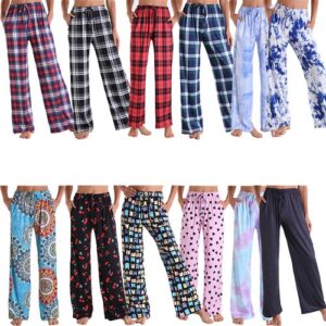 Women’s Elastic Pyjama Pants Lounge Pants Home Sleep Drawstring Pants Autumn