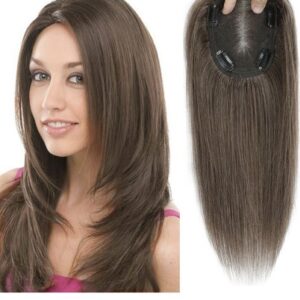 Human Hair Toppers for Women Real Human Hair Topper with Thinning Hair Clip
