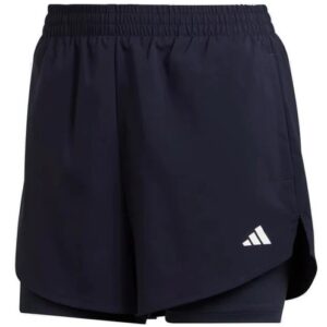 Adidas 2 in 1 Running Shorts – Navy Blue – Women’s Ladies – Gym Fitness Sports