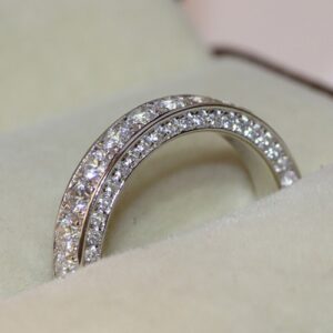 Elegant 925 Silver Filled Ring Cubic Zircon Women Wedding Jewelry Sz 6-10