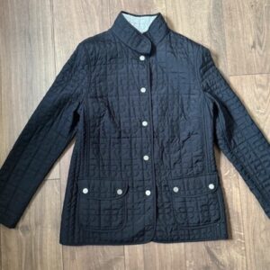 Navy Basler Quilted Thermal Short Jacket Size 12