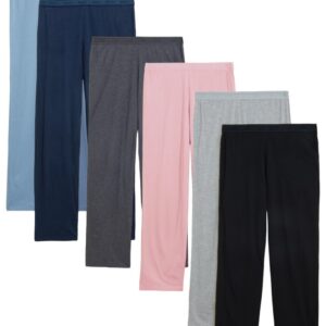 EX M&S LADIES TROUSER Jersey elasticated waist STRAIGHT LEG COTTON MODAL pants