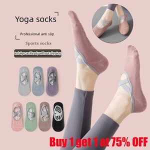 Yoga Socks Ballet Fitness Anti-Slip Cotton Pilates Exercise Grip For Women UK