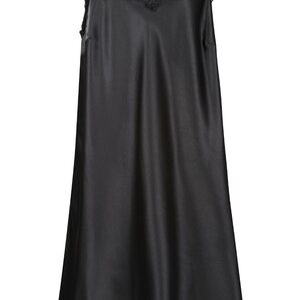 Ladies Nightie Satin Lace Trim Nightdress UK Sizes 6-30 With Adjustable Straps