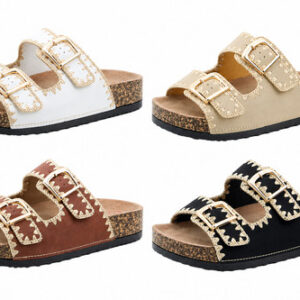 Heavenly Feet Black Toepost Mules Sandals ‘Charm’ Size 39 / UK 6 .