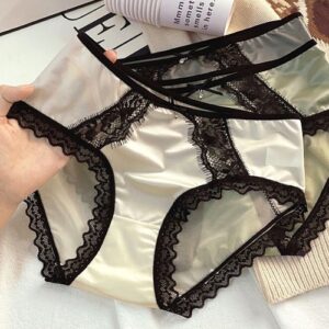 Multipack 5 Womens Sexy Lace Satin Knickers Panties Briefs French Underwear