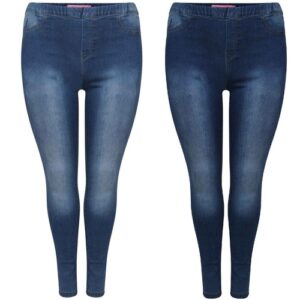 Ladies Womens Skinny Jeans High waisted Jeggings Stretchy Denim Leggings UK Sale