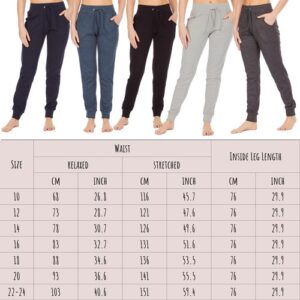Ladies Womens Joggers Size 10 12 14 16 18 Jog Pants Bottoms Cotton Drawstring UK