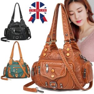 Women Handbag Totes Bag Ladies Soft Leather Cross body Medium Shoulder Bags UK