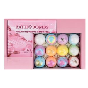 12 X Bath Bombs Gift Set Handmade Fizzy Bubble Bath Bombs Vegan Gifts for Women