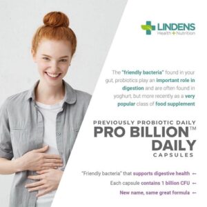 Probiotics For Gut Health Pro Billion Daily CFU Acidophilus 120 Capsules