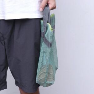 Women Essentials Storage Bag Mesh Tote High Capacity Pocket