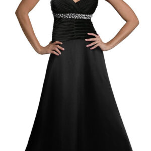 CLEARANCE SALE Rhinestone Bling Pleated Evening Party Dress