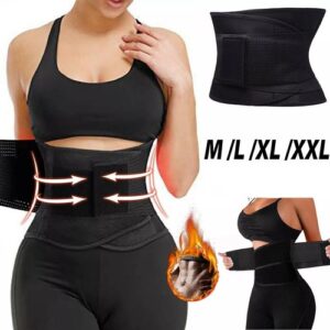 Women Waist Trainer Cincher Trimmer Sweat Belt Shapewear Gym Fitness Body Shaper